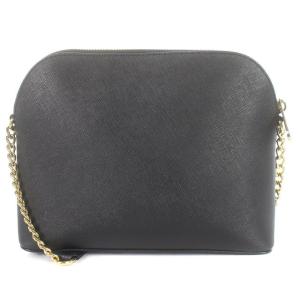MICHAEL KORS ショルダーバッグ レザー ロゴ 黒 ブラック