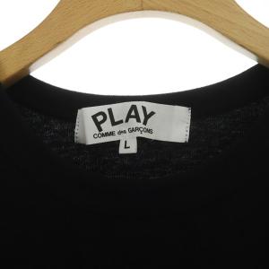 PLAY Comme des Garçons AD2022/1 ハートワッペン Tシャツ カットソー 半袖 L ブラック