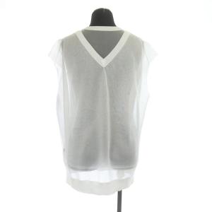 Ameri VINTAGE 21SS LAME TANK VEST SET TOP ベスト タンクトップ 2点セット メッシュ シースルー 白 ホワイト