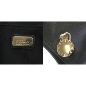 FURLA オリンピア トートバッグ ハンドバッグ レザー ブラック