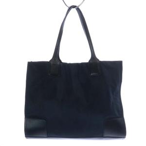 TORY BURCH ELLA MINI TOTE トートバッグ ハンドバッグ ロゴ ナイロン ネイビー