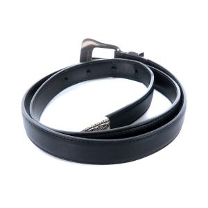 SAINT LAURENT PARIS ナローベルト ウエスタンバックル 黒