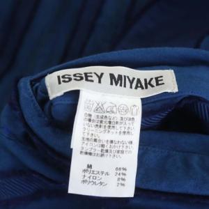 ISSEY MIYAKE 15SS 製品染め ストライプ ジャケット フリンジ コットン 2 青 紺 ブルー ネイビー