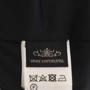 GRACE CONTINENTAL クロシェニットスカート ロング マーメイド 透かし編み 36 黒 ブラック