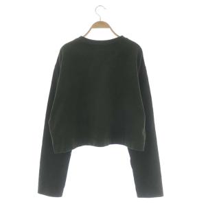 Acne Studios コットン エンボスロゴ スウェット トレーナー 長袖 S グリーン