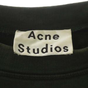 Acne Studios コットン エンボスロゴ スウェット トレーナー 長袖 S グリーン