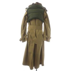 sacai 19AW ダウンベスト付き トレンチコート アウター ロング 2 ベージュ カーキ