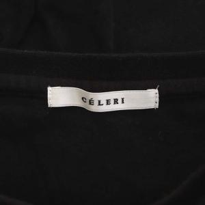 Deuxieme Classe CELERI 21SS PUFF Tシャツ カットソー 五分袖 クルーネック パフスリーブ 黒 ブラック