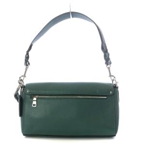 COACH ジェイド ハンドバッグ ワンハンドル ショルダーバッグ 2way 馬車金具 レザー グリーン 91034