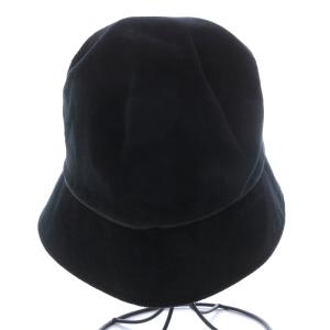 BURBERRY BLUE LABEL 帽子 コーデュロイ ブラック