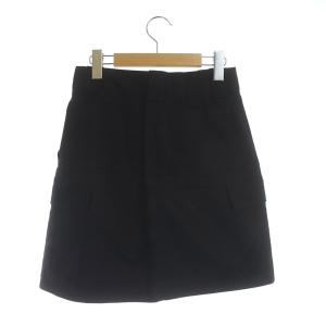 LOUIS VUITTON 台形スカート ミニ ポケット 36 ブラック