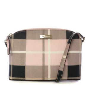 ショルダーバッグ ワンショルダー チェック PVC ピンク WKRU4007