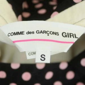 COMME des GARCONS AD2017 GIRL 丸襟ドット ジャンパースカート ワンピース ノースリーブ S ブラック