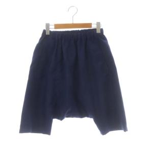 コムコム ショートパンツ ハーフ イージー XS 紺 ネイビー