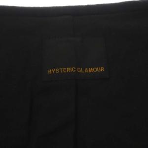 HYSTERIC GLAMOUR ウールチェックダッフルコート ミドル丈 総裏地 F グレー