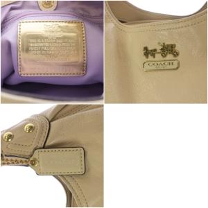 COACH マディソン マギー トートバッグ ハンドバッグ レザー アイボリー 14336