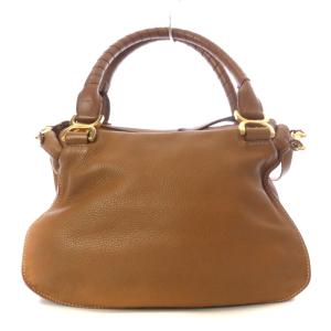 Chloe MARCIE トートバッグ 2way レザー 茶
