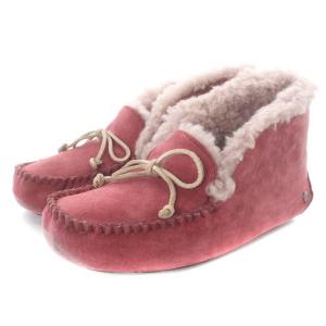 UGG australia ALENA  スリッポン モカシン シューズ リボン ムートン 24cm ピンク