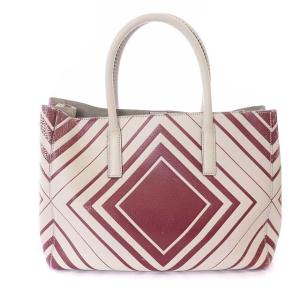 ANYA HINDMARCH トートバッグ ダイヤモンド ハンドバッグ グレージュ レッド
