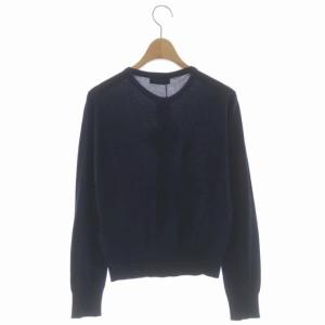 JOHN SMEDLEY ニット 長袖 カーディガン コットン S ネイビー
