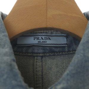 PRADA オーガニックデニム ジャンプスーツ オールインワン 38 水色