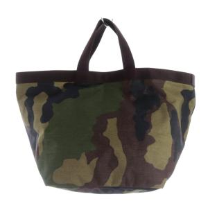 Hervé Chapelier トートバッグ L コーデュラナイロン カモフラ柄 カーキ