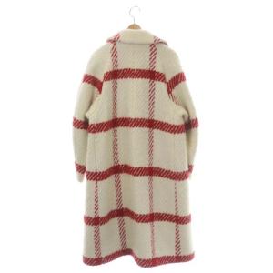Drawer ビッグチェックコート 36 オフホワイト レッド