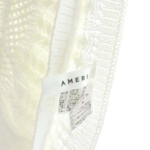 Ameri VINTAGE 2way shirring knit vest プルオーバー Vネック F ホワイト