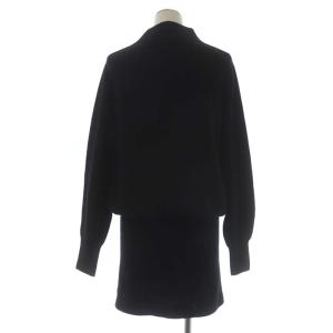 Theory 21AW Olibia Cozy Dress シームレスニットワンピース リブ切替 S ブラック