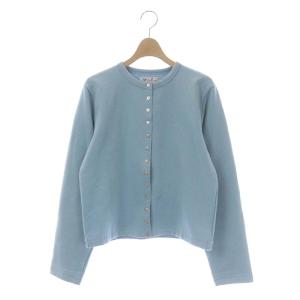 CARDIGAN カーディガンプレッション Bio 長袖 スナップボタン グレイッシュブルー