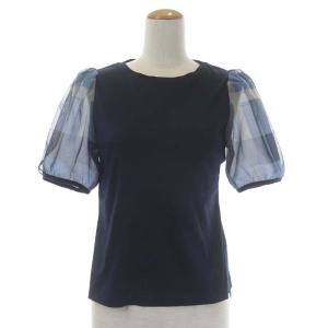 BLUE LABEL CRESTBRIDGE 美人百花コラボ セットアップ チュールスカート チェック柄 36