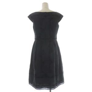 TOCCA LAVIEN ROSE ドレス ワンピース フレア 膝丈 ノースリーブ スクエアネック