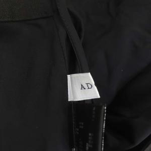 ADORE エコレザー フレアスカート ロング 38 ブラック