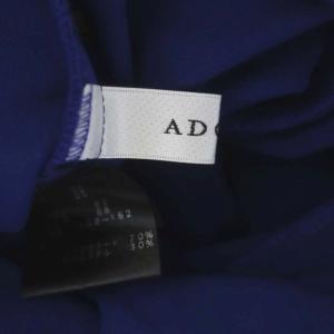 ADORE ドライジャージワンピース フレア モックネック ロング 半袖 38 青 ブルー