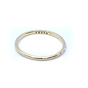 AHKAH メテオールリング 指輪 K18 ダイヤ0.004ct 6号 イエローゴールド