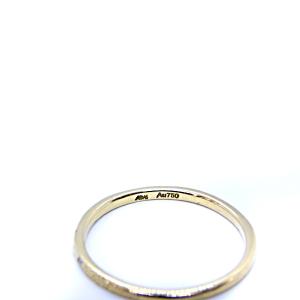 AHKAH メテオールリング 指輪 K18 ダイヤ0.004ct 6号 イエローゴールド