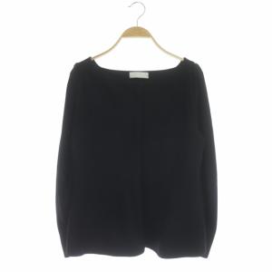 21SS スクエアペプラムカーディガン ニットジャケット ジップアップ 長袖 36 黒 ブラック