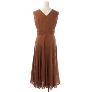 ANAYI 22AW 強燃ボイルマルチフレアワンピース 36 茶