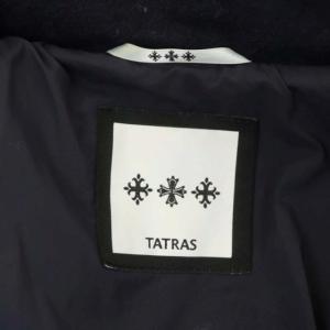 TATRAS VOLPAIA ラクーンファー ウール ダウンコート カシミヤ混 ロング 02 ネイビー