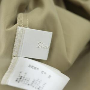 Diagram GRACE CONTINENTAL 21AW スタンドカラーレースワンピース ロング フレア 長袖 36 黄 黒 ベージュ イエローブラック