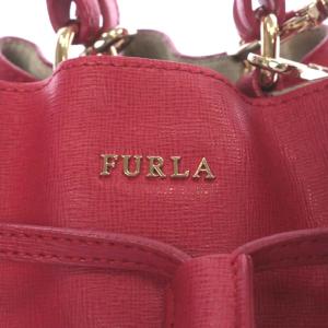 FURLA ハンドバッグ ワンハンドル ショルダーバッグ 2way レザー 巾着 ポーチ付き ステイシーレッド レッド G6550