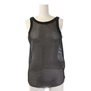 22SS MESH MINIMAL TANK TOP メッシュタンクトップ カットソー ノースリーブ F 黒 ブラック