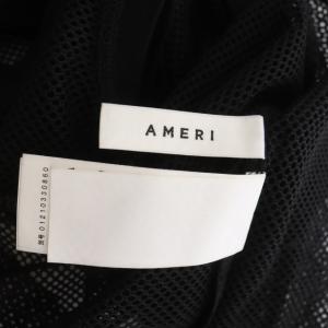 Ameri VINTAGE 22SS MESH MINIMAL TANK TOP メッシュタンクトップ カットソー ノースリーブ F 黒 ブラック