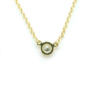 TIFFANY&Co. バイザヤード ペレッティ ネックレス K18 ダイヤモンド DIAMOND 一粒 イエローゴールド