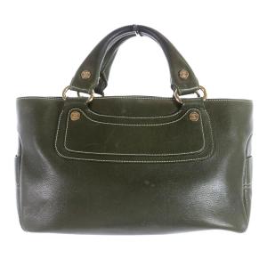CELINE ブギーバッグ トートバッグ レザー 緑 グリーン OH
