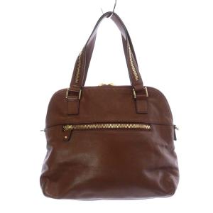 ANYA HINDMARCH MAXI ZIP ROLLIN トートバッグ タッセル レザー 茶色 ブラウン