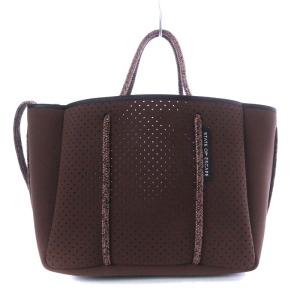 STATE OF ESCAPE プチエスケープ トートバッグ 2way ネオプレン 茶