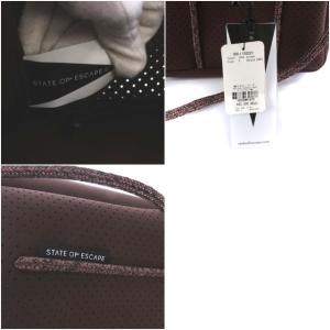 STATE OF ESCAPE プチエスケープ トートバッグ 2way ネオプレン 茶