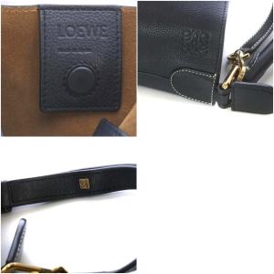 LOEWE Tバケット スモール ハンドバッグ 2way レザー 黒
