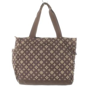 russet Columbia モノグラム トートバッグ ハンドバッグ ロゴ 茶色 ブラウン